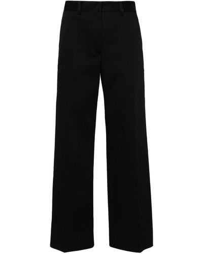 Matteau Straight-leh Twill Tailored Trousers - Black