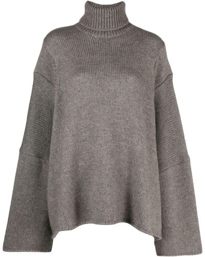 The Row Erci Roll-neck Sweater - Gray