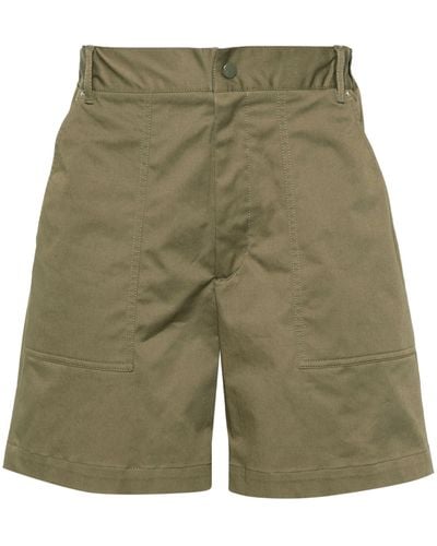 Moncler Logo-patch Bermuda Shorts - Green