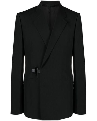 Givenchy U-lock Buckle Wool Blazer - Black