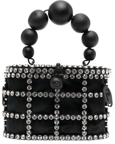 Rosantica Holli Crystal-embellished Mini Bag - Black