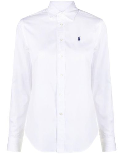 Polo Ralph Lauren Polo Pony-embroidered Cotton Shirt - White