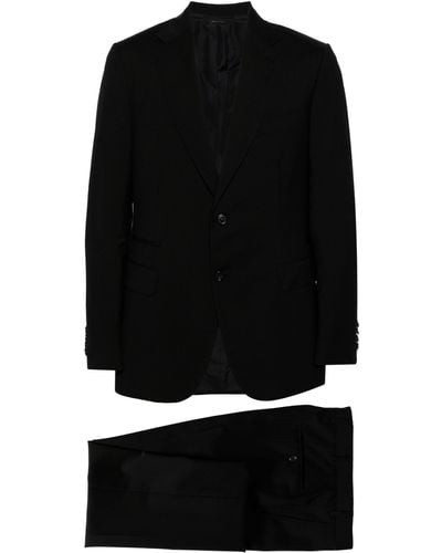 Brioni Single Breasted Wool Suit - Men's - Mohair/cupro/wool/cotton - Black