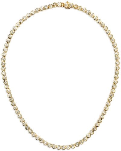 Octavia Elizabeth 18k Yellow Micro Nesting Gem Diamond Necklace - Metallic