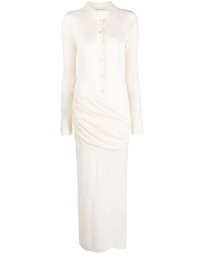 Christopher Esber Polo Silk-blend Maxi Dress - White