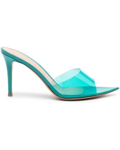 Gianvito Rossi Turquoise Elle 85mm Sandals - Blue