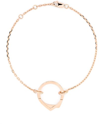 Repossi 18k Rose Gold Antifer Chain Bracelet - White