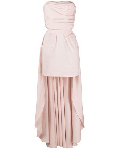 Masterpeace Bow-embellished Asymmetric Dress - Pink