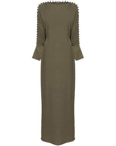 ‎Taller Marmo Button-embellished Gown - Green