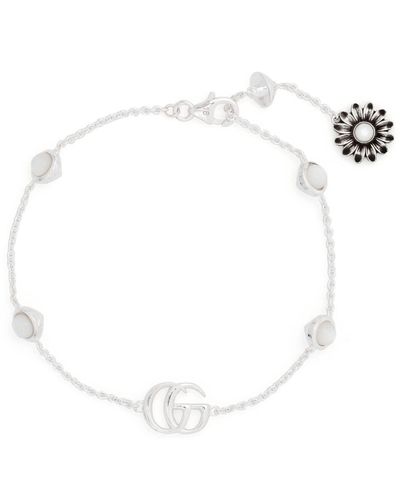 Gucci GG Marmont Flower Bracelet - White