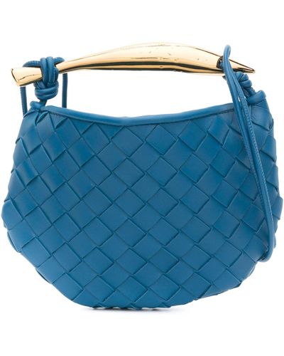 Bottega Veneta Mini Sardine Leather Cross Body Bag - Women's - Lambskin - Blue