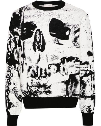 Alexander McQueen Skull Print Sweatshirt - Black