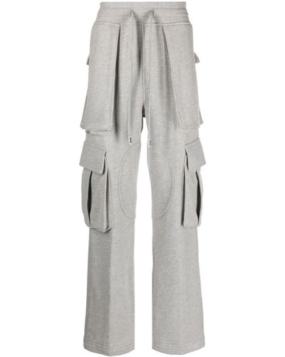 NAHMIAS Straight-leg Cargo Tack Trousers - Grey