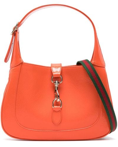 Gucci Jackie Small Leather Shoulder Bag - Orange