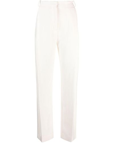TOVE Neutral Gabrielle Tailored Trousers - Women's - Viscose/polyamide - White