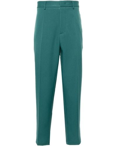 Jil Sander Pressed-crease Straight Trousers - Green