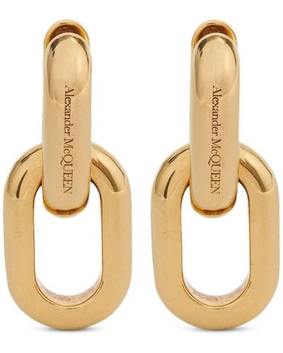 Alexander McQueen Peak Chain Earrings - Metallic