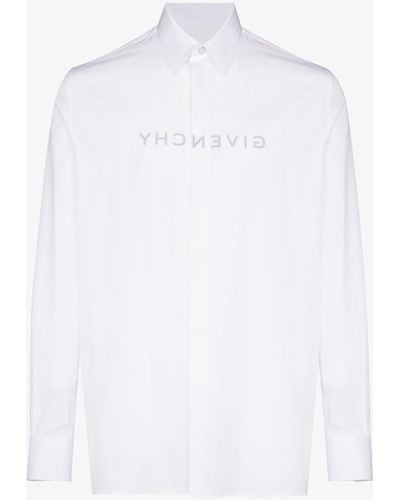 Givenchy Logo-print Cotton Shirt - White