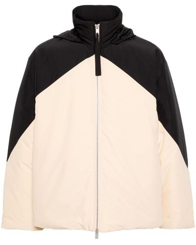 Jil Sander Black Colour-block Padded Jacket