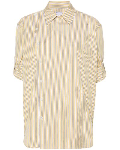 Bottega Veneta Striped Cotton Shirt - Natural