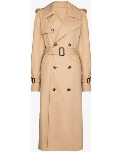 Wardrobe NYC Double-breasted Trench Coat - Women's - Cotton/cupro - Natural
