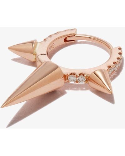Maria Tash 18k Rose Gold Triple Spike Diamond Earring - Women's - Diamond/18kt Rose Gold - Metallic