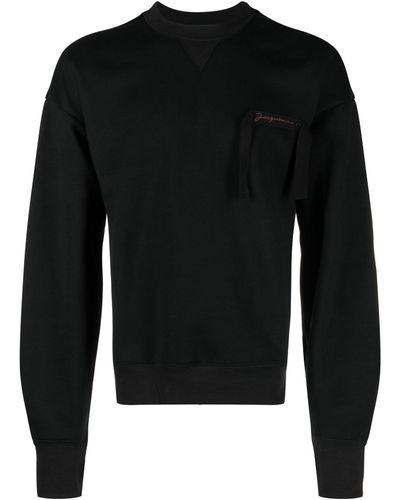 Jacquemus Le Sweatshirt Col Rond Logo Sweatshirt - Black