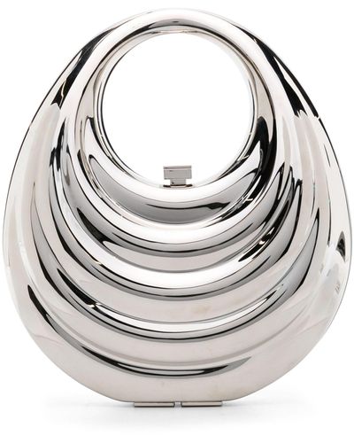 L'ALINGI -tone Meleni Metallic Mini Bag - Women's - Metal/satin - Grey