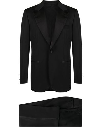 Brioni Single-breasted Smoking Suit - Black