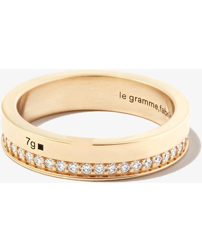 Le Gramme 18k Yellow La 7g Polished Diamond Ring - Metallic