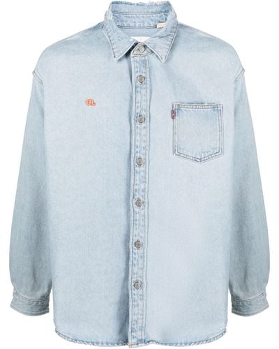 ERL X Levi's Button-up Denim Shirt - Blue