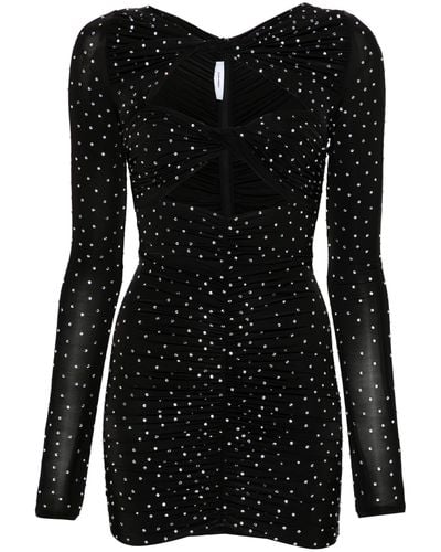 Alex Perry Crystal-embellished Minidress - Black