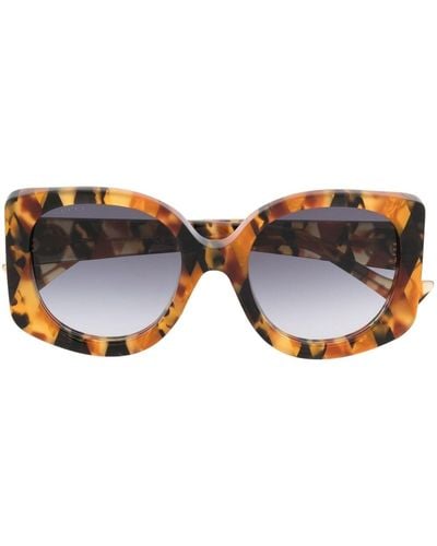 Gucci Oversize Butterfly-frame Sunglasses - Brown