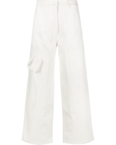 Cecilie Bahnsen Susan Straight-leg Jeans - White