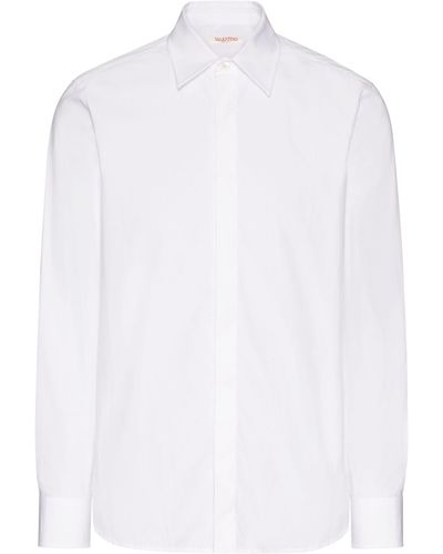 Valentino Garavani Long-sleeve Cotton Shirt - White