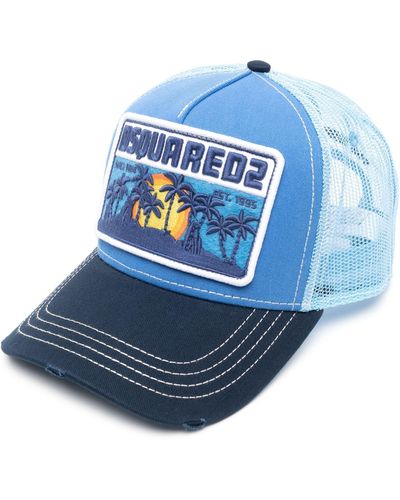 DSquared² Hat With Logo - Blue