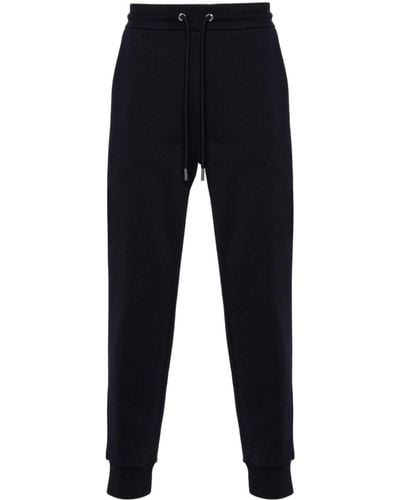 Moncler Tapered Cotton Track Trousers - Men's - Cotton - Blue