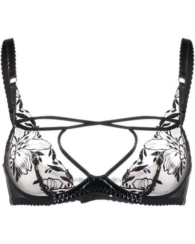 Agent Provocateur Ozella Plunge Underwired Bra - Black