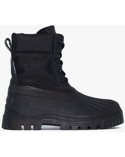 Axel Arigato Black Cryo Ankle Combat Boots - Blue