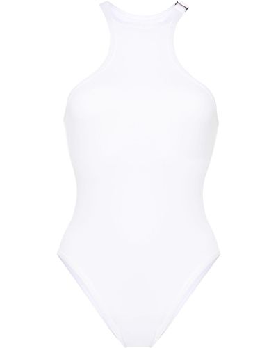 The Attico Halterneck Swimsuit - White