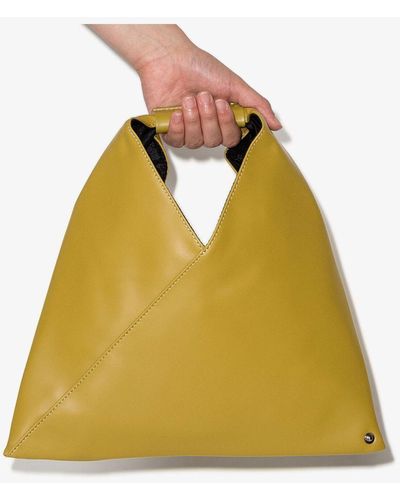 MM6 by Maison Martin Margiela Japanese Faux Leather Mini Tote Bag - Yellow