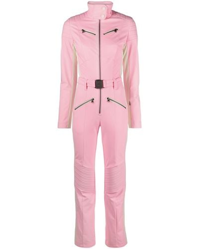 Bogner Misha Striped Ski Suit - Pink