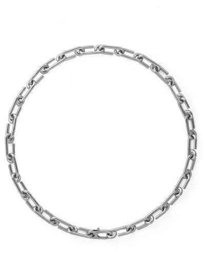 Otiumberg Sterling Arena Chain Necklace - Unisex - Sterling - Metallic