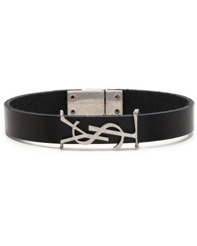 Saint Laurent Bracelets - Black
