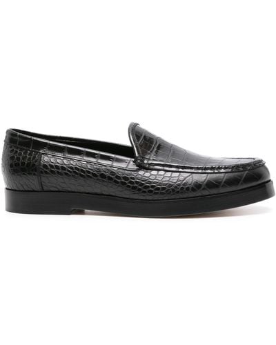 Manolo Blahnik Ralone Leather Loafers - Women's - Calf Leather - Black