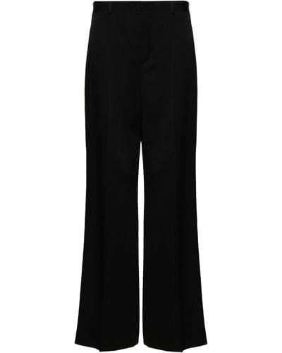 Saint Laurent Straight-leg Tailored Pants - Black