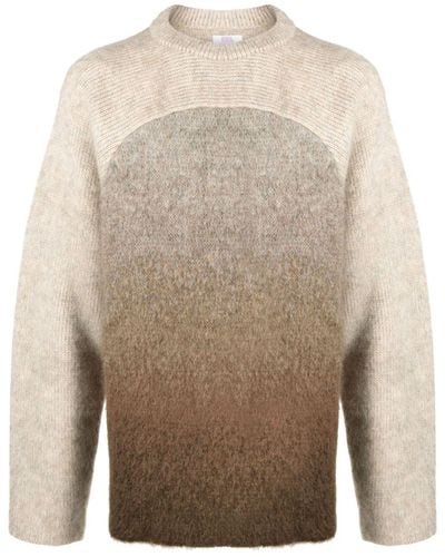 ERL Neutral Gradient Rainbow Sweater - Natural