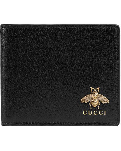 Gucci Animalier Leather Wallet - Black