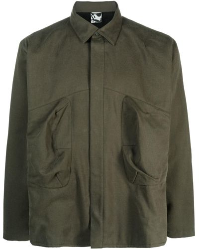 GR10K Rescue Pocket Cotton Overshirt - Men's - Cotton/polyamide/polyester - Green
