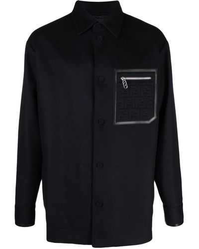 Fendi Go-to Cashmere Jacket - Blue